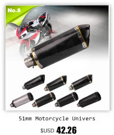 Слипоны для suzuki GSR400 GSR600 BK400 BK600 мотоцикл из нержавеющей стали Exhuast Escape полный выхлоп среднего соединения Pip