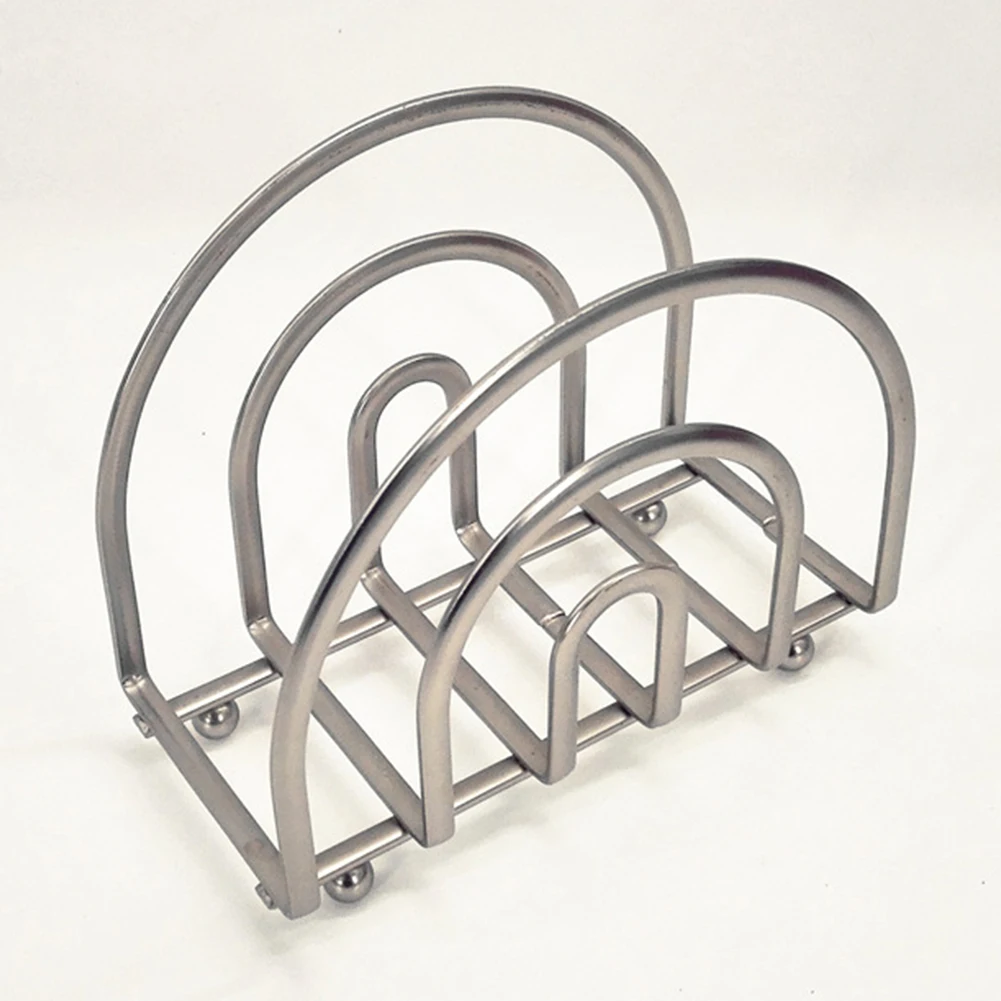 

Tissue Home Vertical Stand Decor Kitchen Storage Basics Iron Table Rack Collection Cutting Board Napkin Holder Non-Slip
