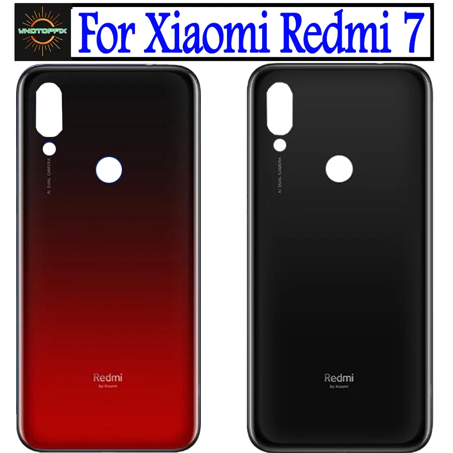 Крышка батарейного отсека для Xiaomi Redmi 7 задняя панель корпус крышка замена |