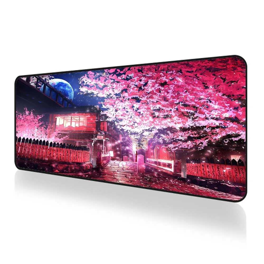 

Sakura Japan Anime Mouse Pad Extended Pad Pink Gamer Accessories Anti Slip Tape Mouse Desk Carpet Xl Mousepad Gaming Accessories
