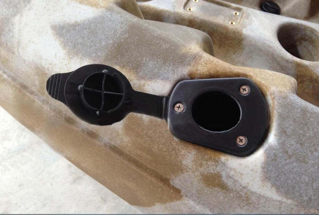 NEW FLUSH MOUNT FISHING KAYAK ROD HOLDER GASKET COVER CAP MARINE BOAT CANOE NEW FLUSH MOUNT FISHING KAYAK ROD HOLDER GASKET COVER CAP MARINE BOAT CANOE
