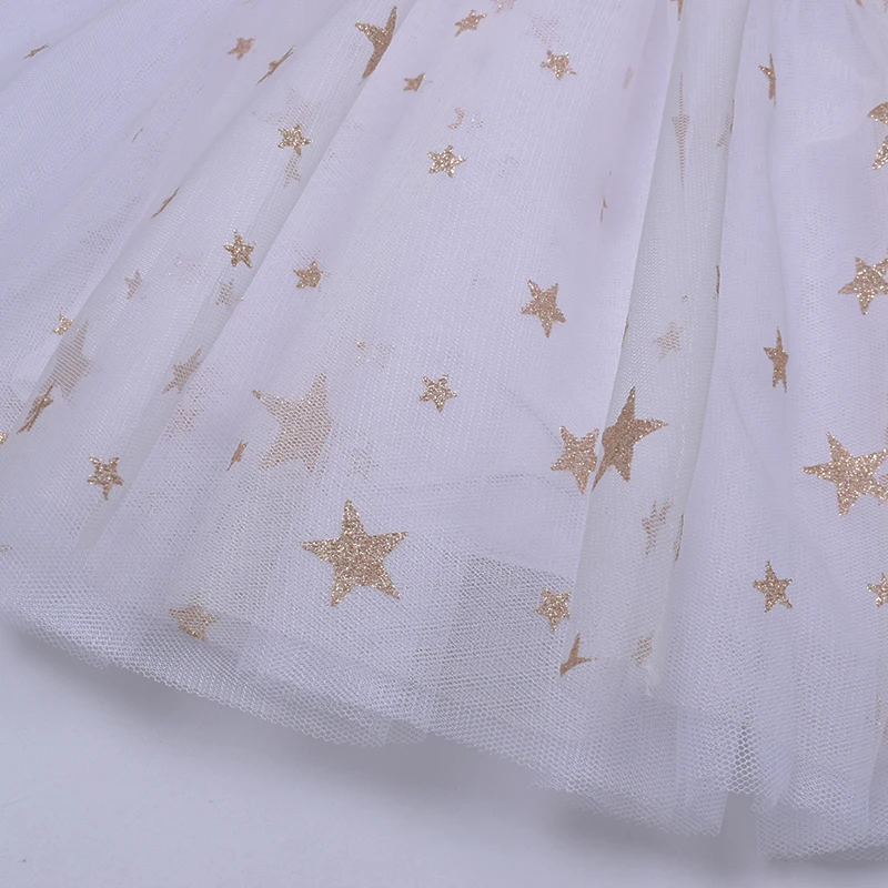 Модная дизайнерская юбка-пачка для девочек юбка-американка принцессы детская одежда с принтом со звездой и блестками Пышная юбка для вечеринок из тюля для девочек от 3 до 8 лет