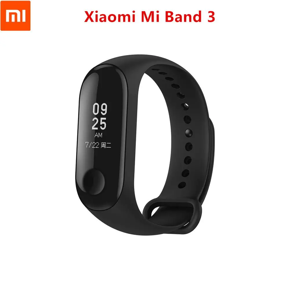 TestOriginal Xiaomi mi Band 3 Смарт Браслет фитнес браслет сенсорный экран OLED сообщение время