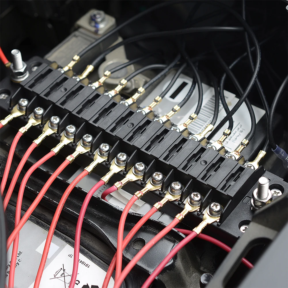 12 способ DC12V-32V автомобильный лопастной блок держатель с винтовой гайкой терминал предохранитель коробка держатель для автомобиля грузовик автомобиль морской лодка