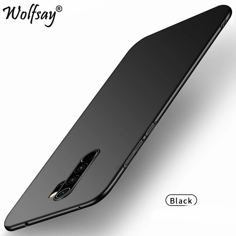 Чехол для Xiaomi Redmi 9 9A 9C тонкий армированный ПК Жесткий задней панели телефона Note 8 9s