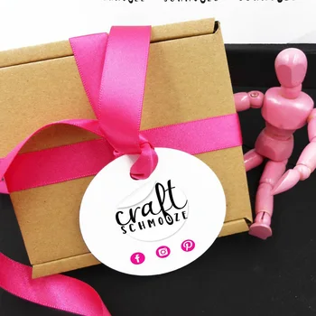 

Personalize Round Custom Logo Swing Tags. Logo Hang Tags For Your Business Packaging. Eco Friendly Way To Gift Wrap