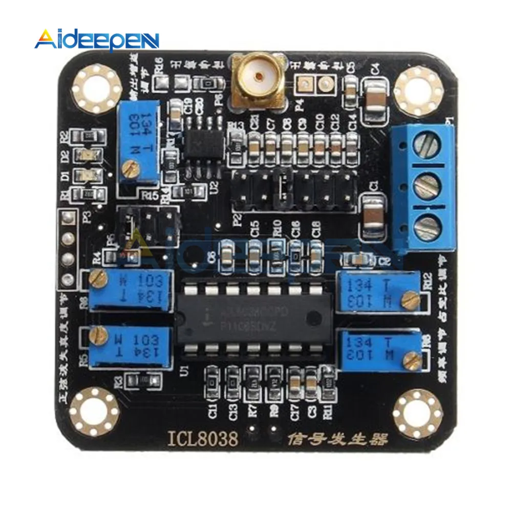 ICL8038 Низкочастотный генератор сигналов модуль синусоидальный квадратный треугольник волновая доска генератор синусов генератор частоты DC 5 в 12 В