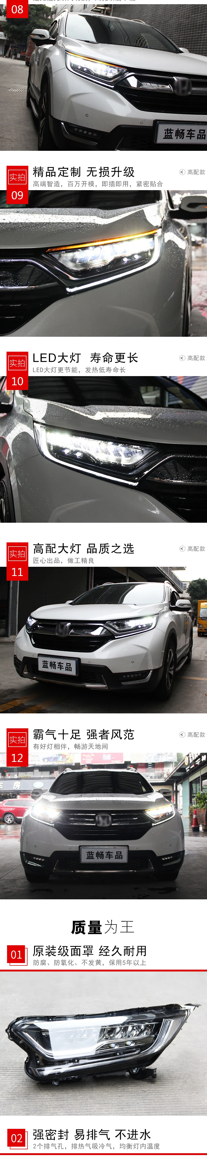 Автомобильный стильный головной фонарь для CR-V фар- CRV светодиодный фонарь светодиодный DRL D2H Hid опция Angel Eye биксеноновый луч