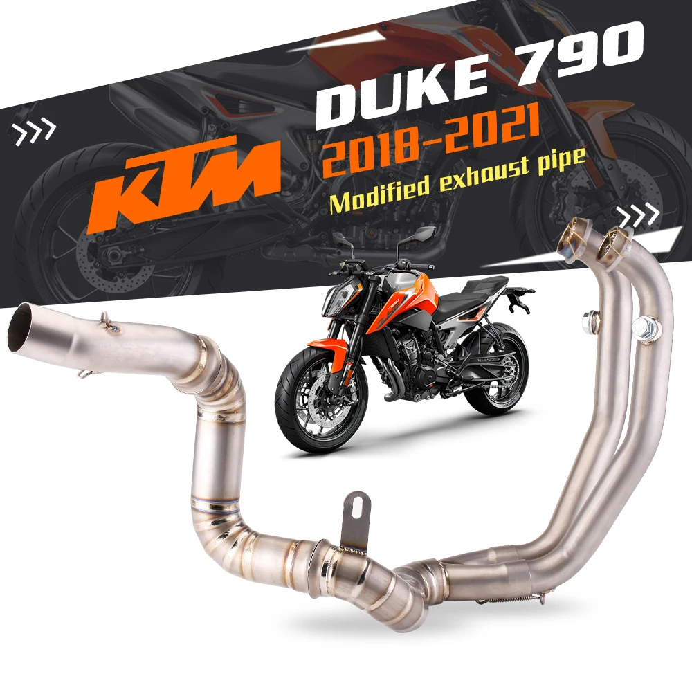 Suitable for KTM DUKE790 full section of titanium alloy exhaust pipe perfect and non-destructive modification |