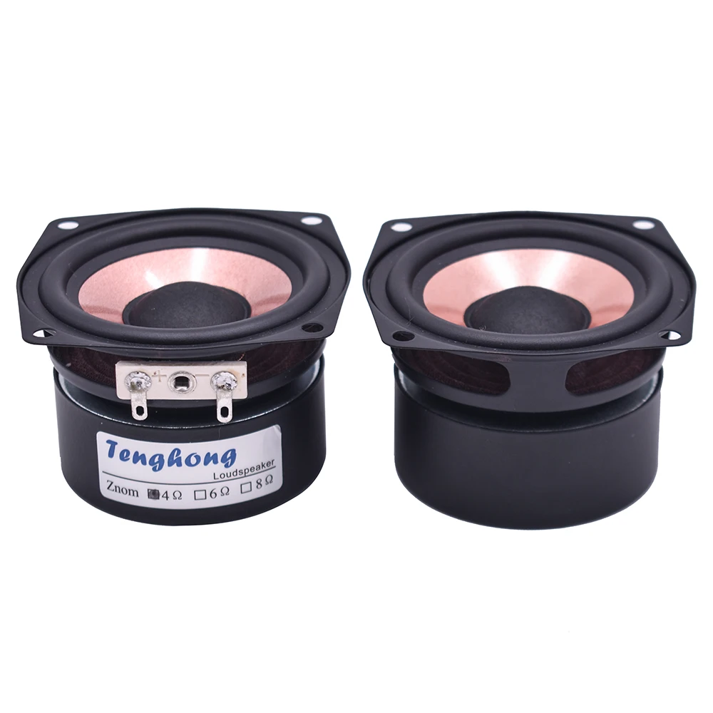 Audio speakers 4 Ohm 8 Ohm, 2.5 Inch, 20W, full-frequency, high-sensitivity for home audio amplifier