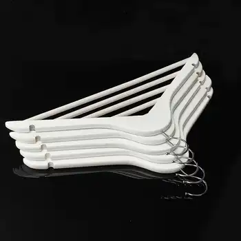 

5 Pcs Wooden Adult Clothes Hangers Anti-Slip For Jeans Pants Coat Hanger Home Storage Holder sturdy and durable