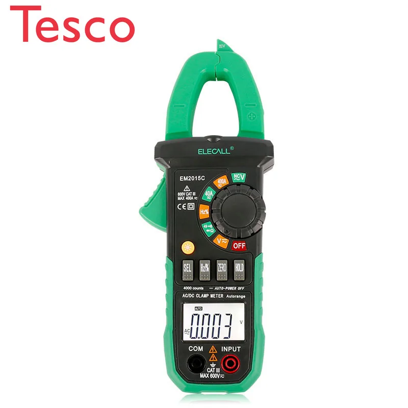 

True RMS AC/DC Current Mini Clamp Meters w/ Capacitance Tester Hand ac leakage current clamp meter EM2015C