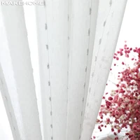 Simple Stripe Window Tulle Curtains for Living Room Bedroom European Style Veil Sheer Voile Curtains for Kids Room Custom Size 1