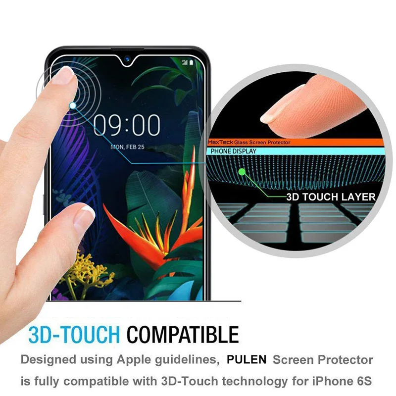 2 шт закаленное стекло для LG K50 протектор экрана 9H 2.5D телефон на Защитное стекло для LG K50 стекло
