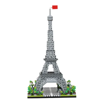 

3D Puzzle Toys Jigsaw Architecture Iron Tower DIY Manual Assembly Kit Kids Learning Educational Wooden Toys for Children