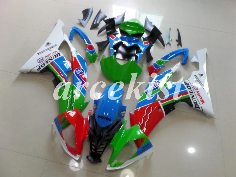 ABS мотоцикл полный обтекатель комплект подходит для YAMAHA YZF-R6 2008- 08 09 10 11 12 13 14 15 16 комплект кузова синий зеленый