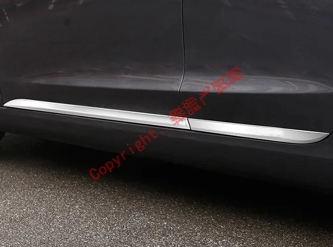 ABS Хром украшение автомобиля Боковая дверь линия гарнир тело литье под давлением отделка для Tesla модель 3