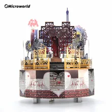 Puzzle 3D en métal découpé au Laser pour filles, boîte à musique rotative à thème amoureux romantique, Kits de modèles, jouets, cadeaux de saint valentin