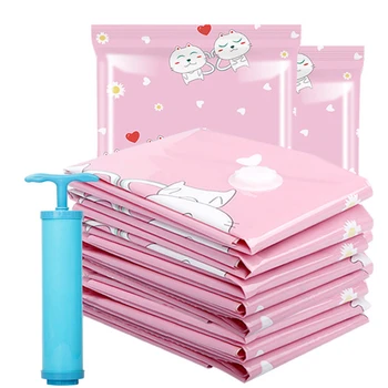 

11pcs/set Closet Organizer Travel Vacuum Clothes Storage Bag Space Saver Comforter Blanket Storage Compression Bag With Pump