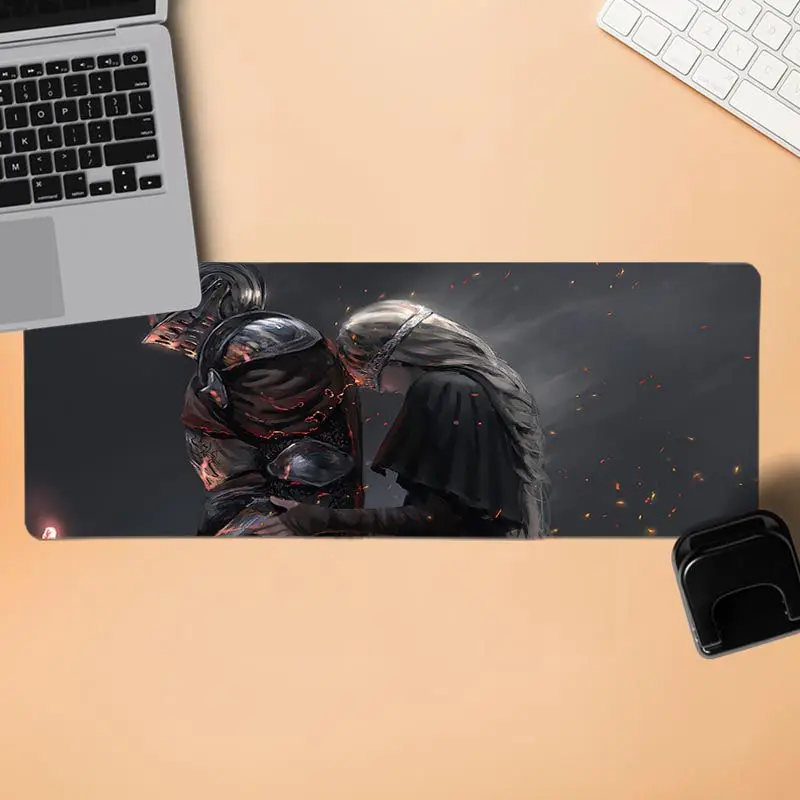 BBTHBDNBY винтажный коврик для мыши Cool Dark Souls комфортный игровой коврик для мыши большой коврик для мыши клавиатуры коврик - Цвет: Lock Edge 40X90cm