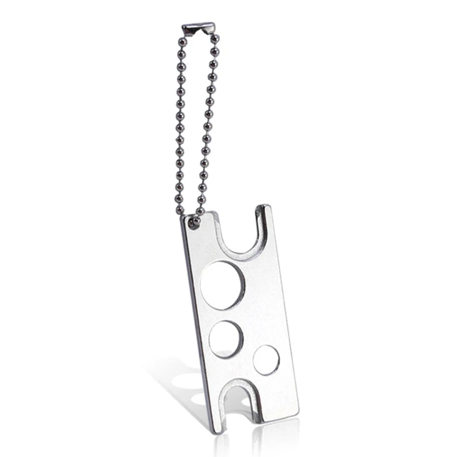 1pcs Essential Oils Opener With Chain Stainless Steel Caps Opener For Universal Eyelash Glue Replacement Bottle Mouth Head Silver