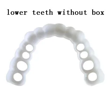 lower teeth Зубные виниры отбеливающие оснастки на улыбке зубы косметические протезы мгновенная идеальная улыбка зубы поддельная вставная челюсть средства гигиены полости рта - Цвет: lower teeth