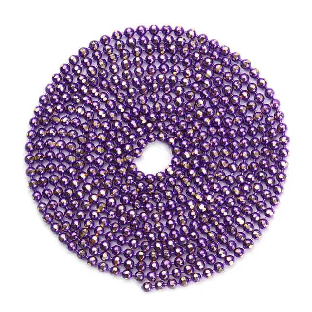 10meter/lot Width 1.5mm Colorful Copper Ball Bead Chain Bulk Necklace Bracelet Women Link & Key Chain For Diy Jewelry Making purple