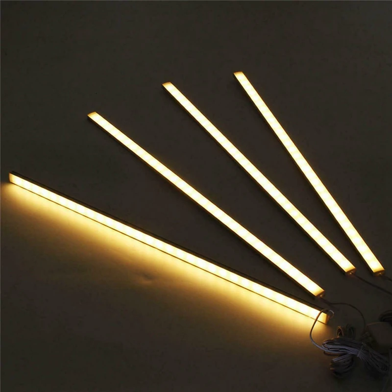 

4X 50Cm LED Kitchen Under Cabinet Counter Strip Light Showcase Lighting Fixture