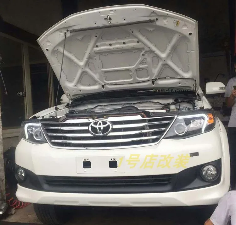 Автомобильный Стайлинг светодиодный головной фонарь для Toyota Fortuner фары для Fortuner угол глаза drl H7 hid Биксеноновые линзы ближнего света