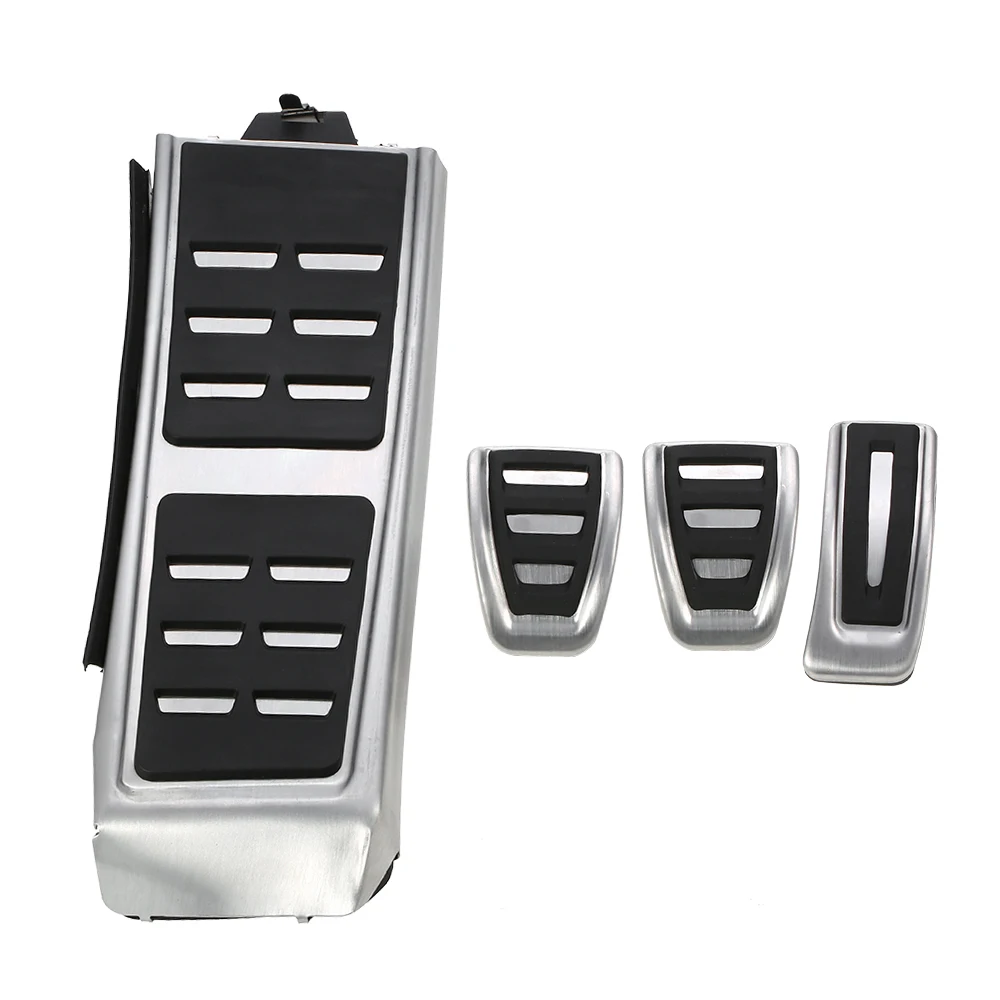 MT Car Fuel Brake Footrest Pedals for Audi A4 B8 S4 RS4 Q3 A5 S5 RS5 8T Q5 8R A6 A7 A8 Fit in the Left Driving Country