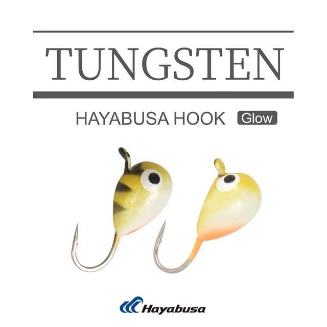 MUUNN 10pc 0.5g-1.85g Multicolor Glow Tungsten Ice Fishing Jig Head,3.2mm/4mm/5mm,Hayabusa Hook Winter Ice Fishing Bait TDIJ-HP58