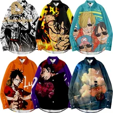 New Summer One Piece Shirt Men Japanese Anime Luffy Ace Zoro Shirt Men Loose Casual Tops Turn-down Collar Shirts Homme New Summer One Piece Shirt Men Japanese Anime Luffy Ace Zoro Shirt Men Loose Casual Tops Turn-down Collar Shirts Homme