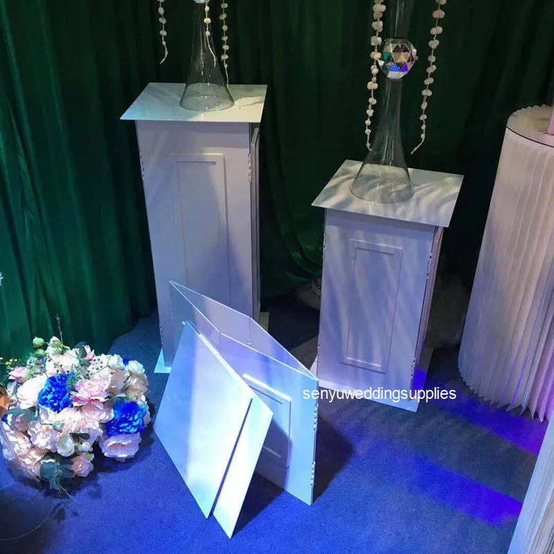 3pcs/set)colorful white acrylic party cake plinth acrylic backdrop arch stand for wedding decoration senyu2006