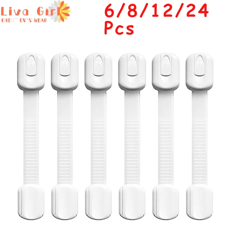 6/8/12/24Pcs магнетический детей предохранительный замок для ящика Lookka 3M ограничитель с выдвижными ящиками защелки шкафа защиты безопасности ребенок-невидимка