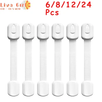 

6/8/12/24Pcs Magnetic Children Safety Drawer Lock Lookka Limiter Drawer Latch Cabinet Protection Security Invisible Child