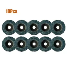 Disques à lamelles plates de 2 pouces pour meuleuse d'angle, 10 pièces, polisseuses, abrasives, avec support de 6mm, livraison rapide