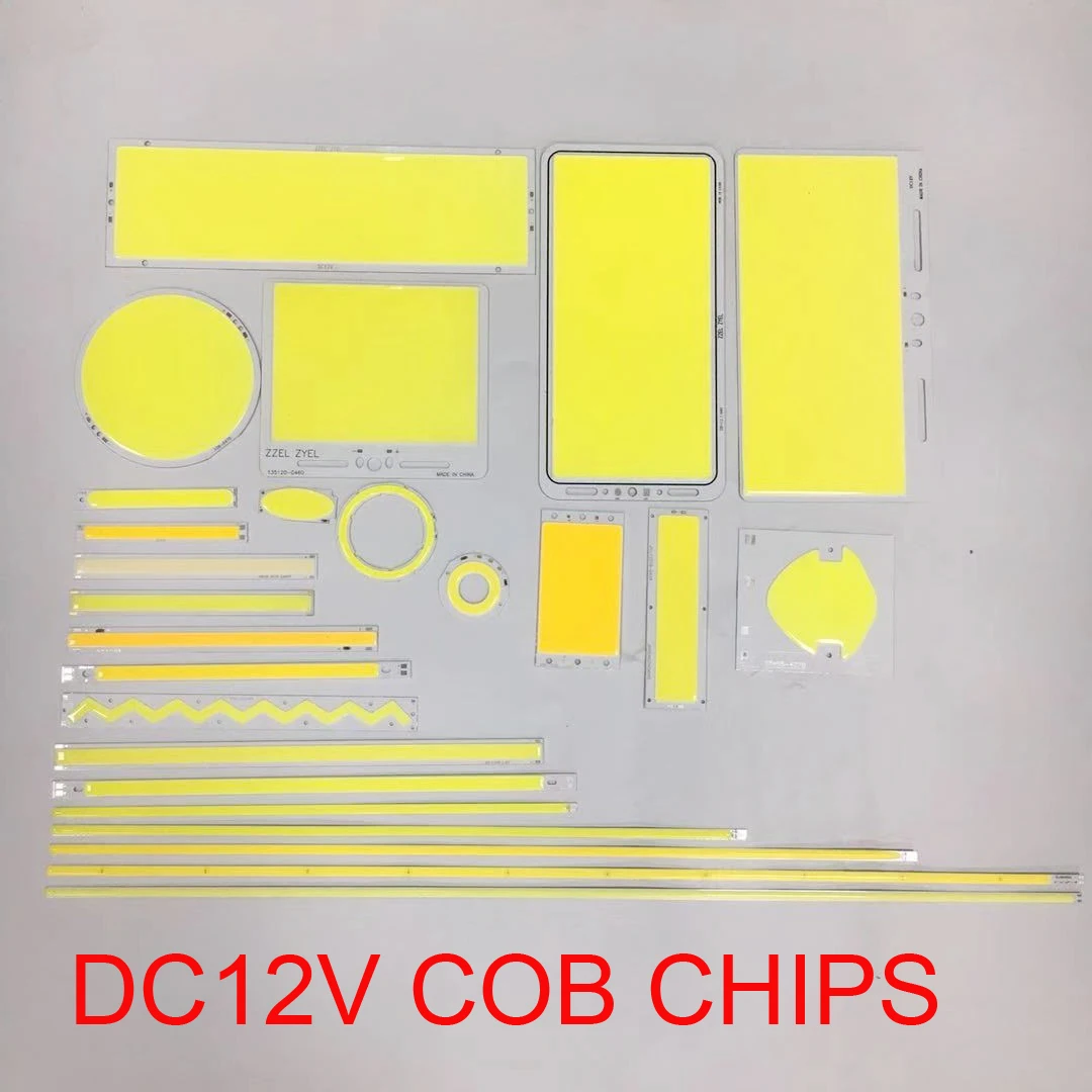 DIY 12V led cob led big  panel strip chips modules car lights