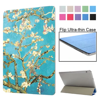

Case For Huawei Mediapad T5 10.1" Smart Folding Stand Cover For Huawei Mediapad T5 10 Case AGS2-W09/L09/L03/W19+screen protector