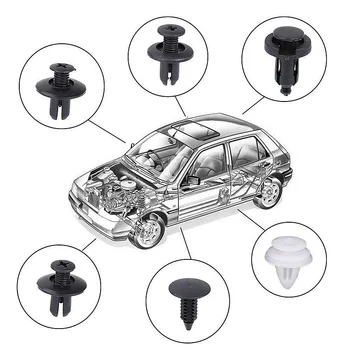 

100pcs Mixed Car Door Bumper Clips Retainer Auto Fastener Rivet For Dacia duster logan sandero stepway lodgy mcv 2