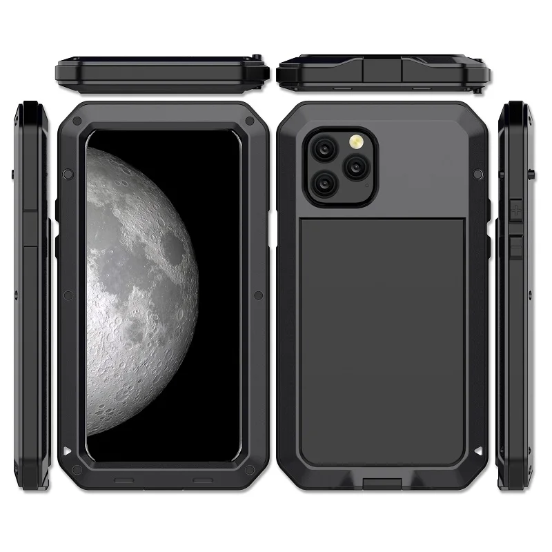 Броня 360 полная защита для coque iphone 11 Чехол ударопрочный металлический алюминиевый Doom сверхмощный чехол для iphone 11 pro max чехол