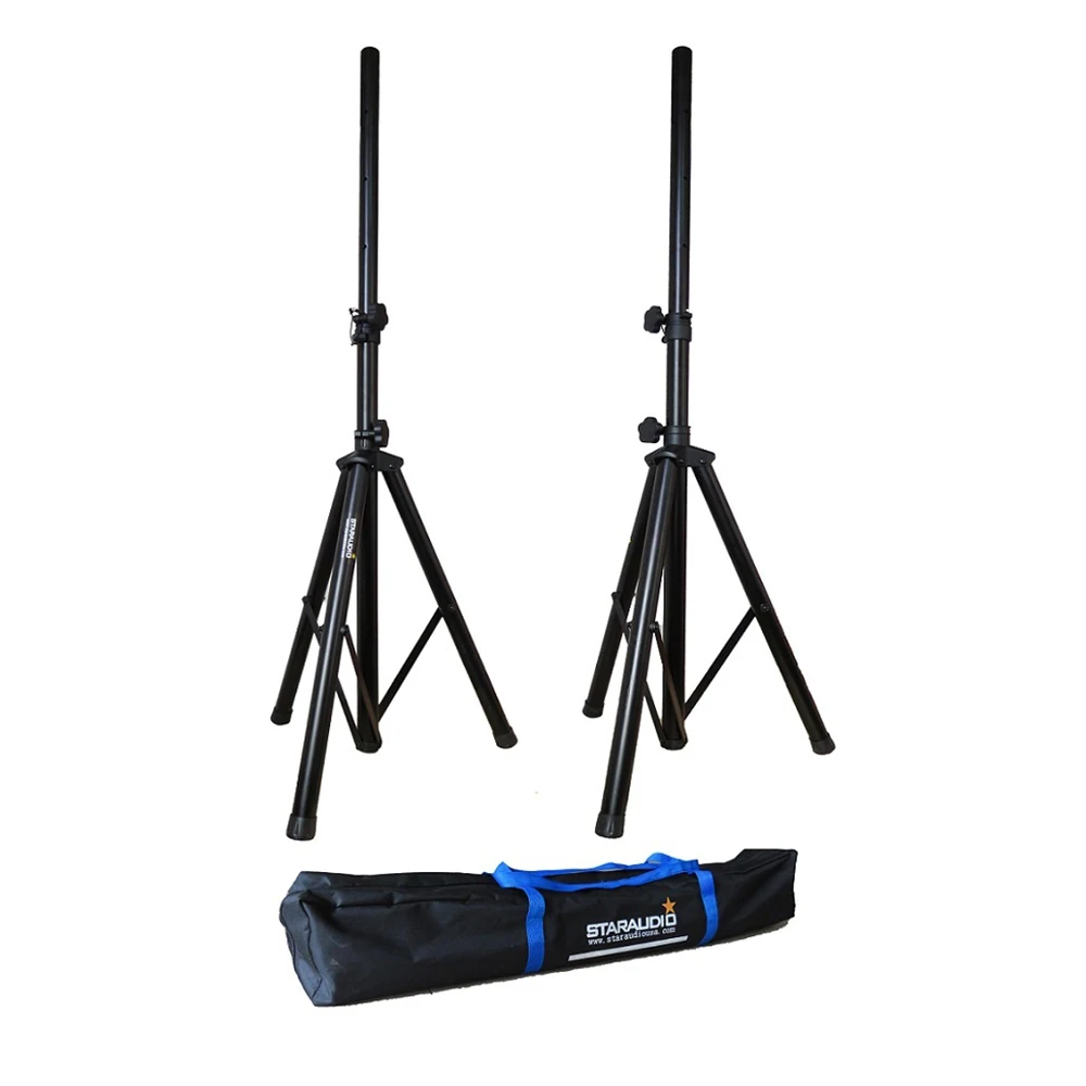 STARAUDIO 2Pcs PA DJ Speakers Stands Adjustable Height Heavy Duty Tripod Mount Holder Speaker W/Carry Bag Case SSS-018 | Электроника