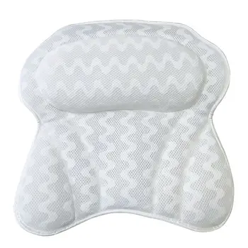 

Breathable 3D Net Pattern Butterfly Shape Spa Bath Pillow Washable Unique Bathtub Pillow for Home Hot Tub Bathroom Accersories