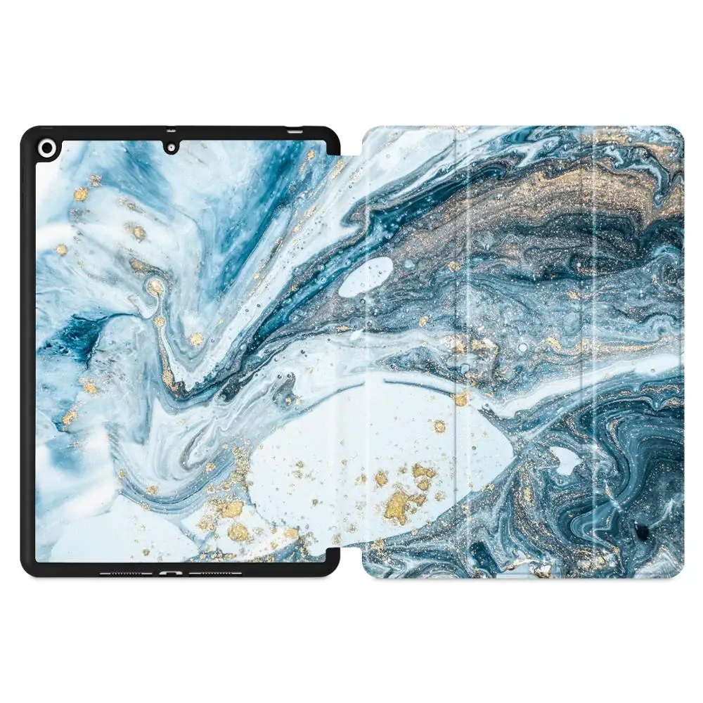 Batianda Чехол для iPad 9,7& легкий тонкий чехол стоячий чехол с держателем карандаша+ мягкая задняя крышка умный чехол