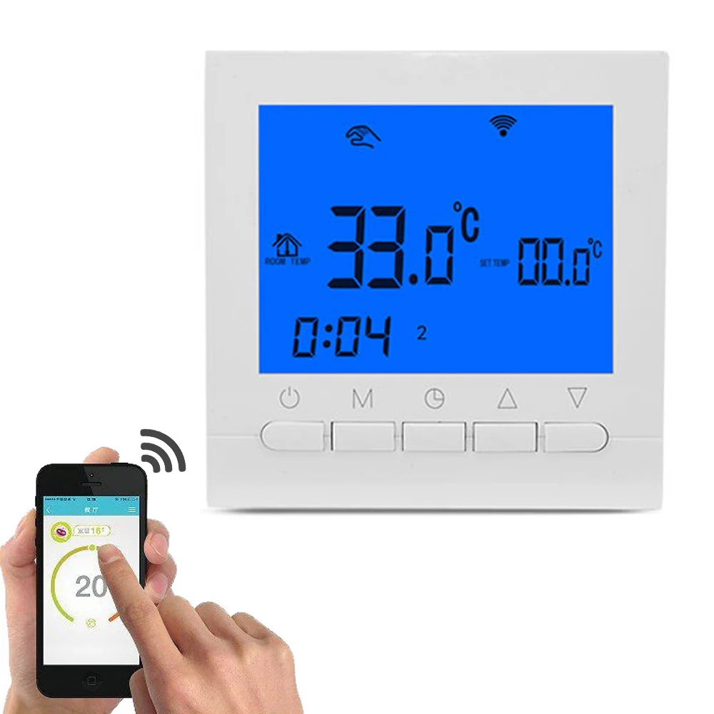 

3AWiFi Digital Room Thermostat For Gas Boiler Heating Thermostat 3A White Backlight Programmable Boiler Thermoregulator