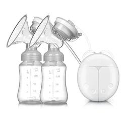 Tire lait électrique, pompe à lait bilatérale alimentée par USB, biberon pour bébé, aspiration puissante, accessoires d'allaitement 