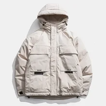 Одежда с хлопковой подкладкой для мужчин, короткая,, зимняя, даже шапка, одежда для работы, хлопковая, Студенческая, свободная, куртка с хлопковой подкладкой, Свободное пальто