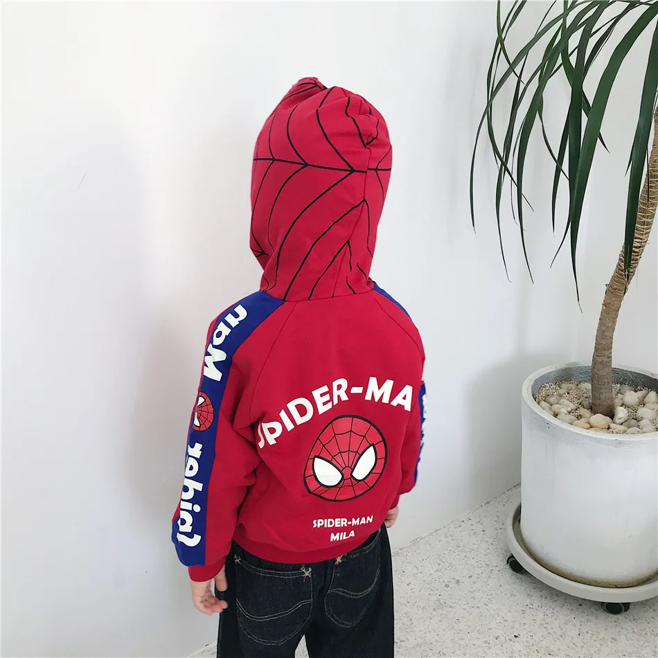 Tonytaobaby/осенне-зимняя новая стильная детская одежда; пальто с капюшоном и рисунком; куртка для мальчиков; пальто для девочек