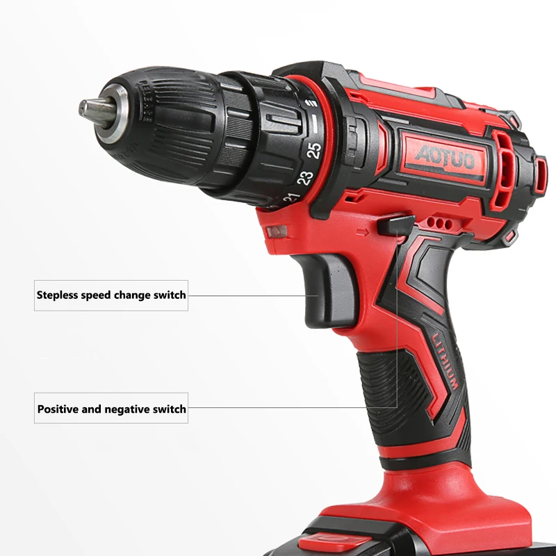 DRILLFORCE электрическая дрель Беспроводная шуруповерт литиевая батарея Мини