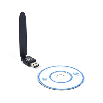 

New USB wifi adapter ethernet 150M wireless laptop desktop card antena adaptador