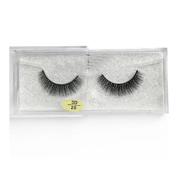 3D false eyelashes three-dimensional chemical fiber eyelashes black stems natural long and realistic eyelashes
